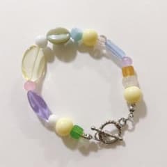 no.551／a'moureveビーズアクセサリー ハンドメイド 古着 韓国 - メルカリ