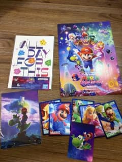 スーパーマリオブラザーズムービー カードセット、パンフレット、ノートのサムネイル