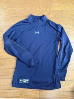 Under Armour ネイビー ハイネックアンダーシャツ YXLのサムネイル
