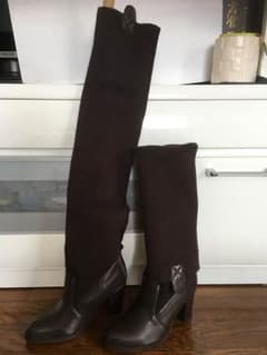 コムサイズム ニットロングブーツのサムネイル