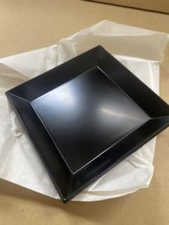 真塗 四方盆 塗師　勇助造 共箱付 茶道具 真塗 四方盆 塗師 勇助 共箱 - メルカリ