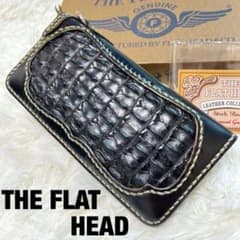 まーちん様⭐️フラットヘッド ロングウォレット クロコダイル コード
