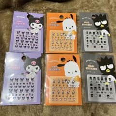 ネイルシール クロミ ポチャッコ バッドばつ丸 6枚セット ダイソー サンリオのサムネイル