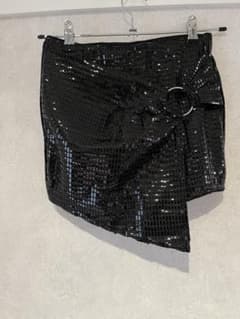SHEIN スパンコール ショートパンツ ブラック XSのサムネイル