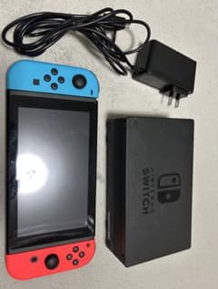 Nintendo Switch 本体 青/赤 ACアダプター付きのサムネイル