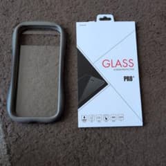 Google pixel8a用ケース 画面ガラスフィルム付 グレージュのサムネイル