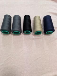 ミシン糸 5本セット 工業用ミシン糸 裁縫 手芸のサムネイル