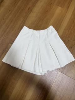 UNIQLO KIDS プリーツスカート風キュロット ホワイトのサムネイル