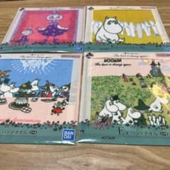 이치 반 쿠지 무민 80주년 E상 핸드 타올 4종 세트