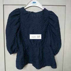 ZARA テクスチャー入り生地ブラウス　Mのサムネイル