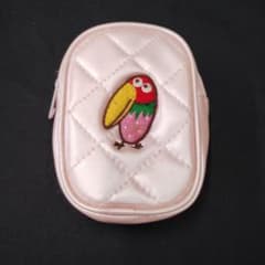 ミニポーチ　キルティング　ピンク　キョロちゃんのサムネイル