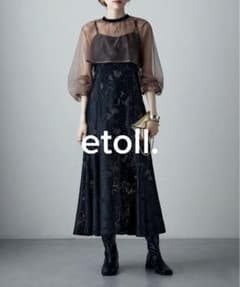 etoll.】3wayシフォンボレロ&レースキャミドレス 結婚式 ワンピース