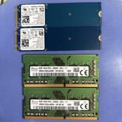 ジャンク】M.2 SSD 256GB 2枚 & メモリ 8GB 2枚セット - メルカリ