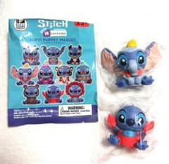 ディズニー　スティッチ　ソフビパペットマスコット　2点のサムネイル