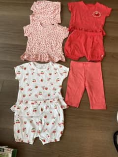 NEXT ベビー服 12-18ヶ月 フリル付きTシャツ・ショートパンツセットのサムネイル