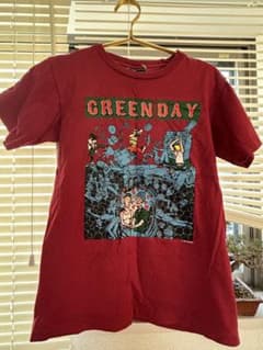 GREEN DAY バンドTシャツ 赤のサムネイル