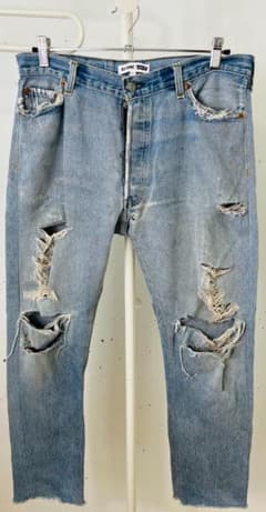 RE/DONE×Levi's リラックスクロップ 27 ダメージ USA製のサムネイル