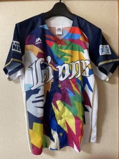 埼玉西武ライオンズ 彩虹ユニフォーム　Lサイズのサムネイル