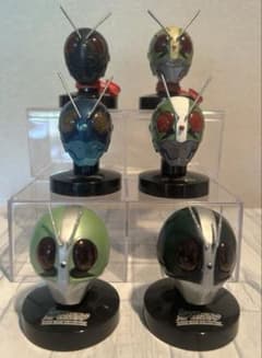 仮面ライダーマスクコレクション☆ライダーマスコレ☆1号&2号6個セット