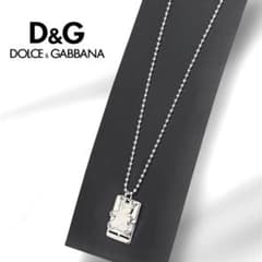 ✨ D&G ドルチェ＆ガッバーナ クマ ネックレス シルバー ロゴ入り