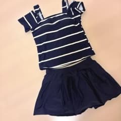 セパレート水着セット 165 紺色　女の子のサムネイル