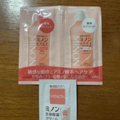 ミノン 薬用ヘアシャンプー・コンディショナー・全身保湿クリームのサムネイル