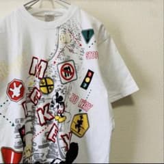 一点物　ディズニー 90〜00年代　オーバープリントミッキーTシャツのサムネイル