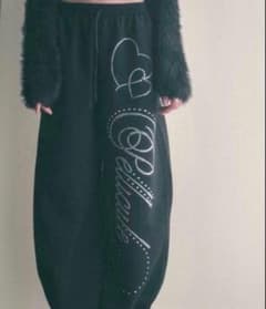 PELLICULE stone-deco sweat pants BLACK - メルカリ