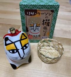 リサラーソン の猫　張り子　三毛猫のサムネイル