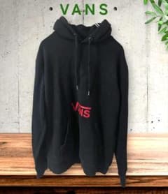美品】VANS バンズ チェッカーボード パーカー 黒×赤 S 裏起毛 - メルカリ