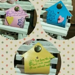 ユーリン様♡専用♡革のおウチ型♪コードクリップ♪のサムネイル