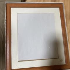 【スタジオアリス】四つ切り　木製ブラウン写真額縁のサムネイル