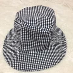 無印良品 青白チェック 帽子のサムネイル