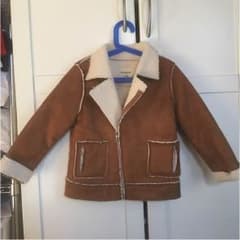ムートンコート ライダースジャケット風 130cmのサムネイル