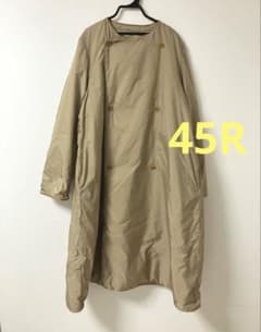 45R★春まで着れるプリマロフトの暖かナイロンコート★キャメル