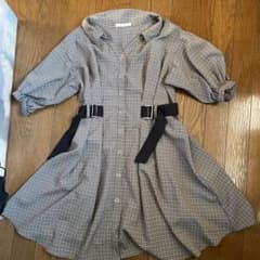 redyazel レディアゼル　チェックダブルバックルミニシャツワンピースのサムネイル