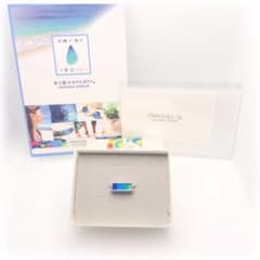 希少品＊長七屋 ホタルガラス スクエアリング シルバー925 