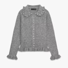 ZARA フリルトリム ニットカーディガンのサムネイル
