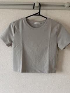 プ*読様 未使用 GU ベージュ ミニTシャツ S クロップドのサムネイル