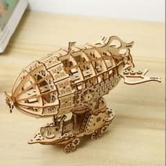 木製 3Dパズル 飛行船 立体パズル 知育玩具 インテリアのサムネイル