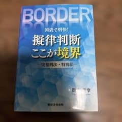 図表で明快!擬律判断 ここが境界 実務刑法・特別法のサムネイル