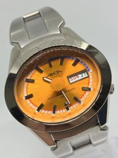 稼働品】 V743-5A10 セイコー アルバ AKA デイデイト オレンジ - メルカリ