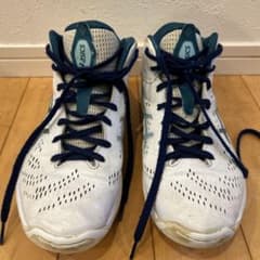 ASICS バスケットボールシューズ ホワイト/グリーンのサムネイル