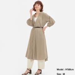 GU バンドカラーギャザーワンピースのサムネイル