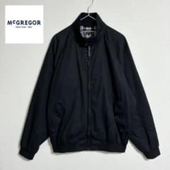90s McGREGOR 短丈 ウール ハリントンジャケット スイングトップ L 美品 McGREGOR ハリントンジャケット スイングトップ 短丈 XL 黒