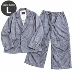 NEON BLANC セットアップ L グレー ダメージ加工 ストリートのサムネイル