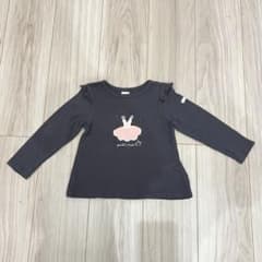 長袖カットソー　バレエモチーフ柄　100cm petit mainのサムネイル