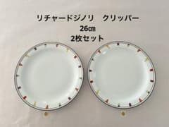 廃盤】リチャードジノリ クリッパー 26cm ディナープレート 2枚 ②③
