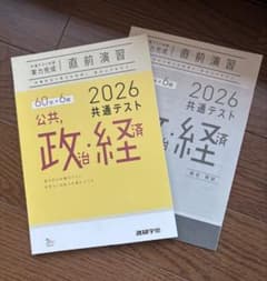 2026 共通テスト 公共、政治・経済 直前演習 進研学参のサムネイル