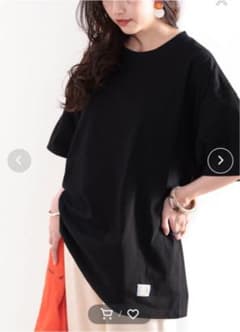 オーバーサイズTシャツ　ビックシルエット　黒のサムネイル